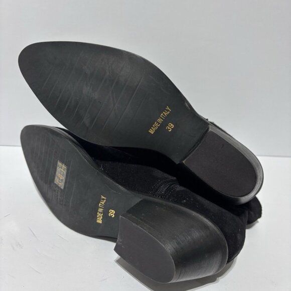 Nila & Nila Women’s Made In Italy Black Suede Booties, Size EUR 39, US 8 M - Picture 5 of 5